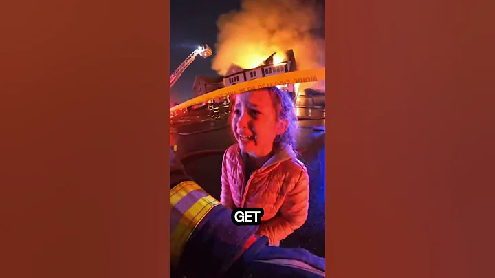 Firefighter Runs Into Burning House to Save Girl's Dog #rescue #heroic #heartwarming