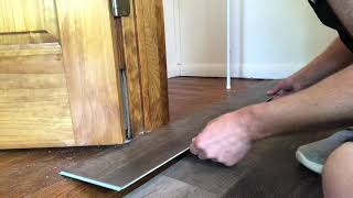 How To Cut Vinyl Plank Flooring Around Door Frame