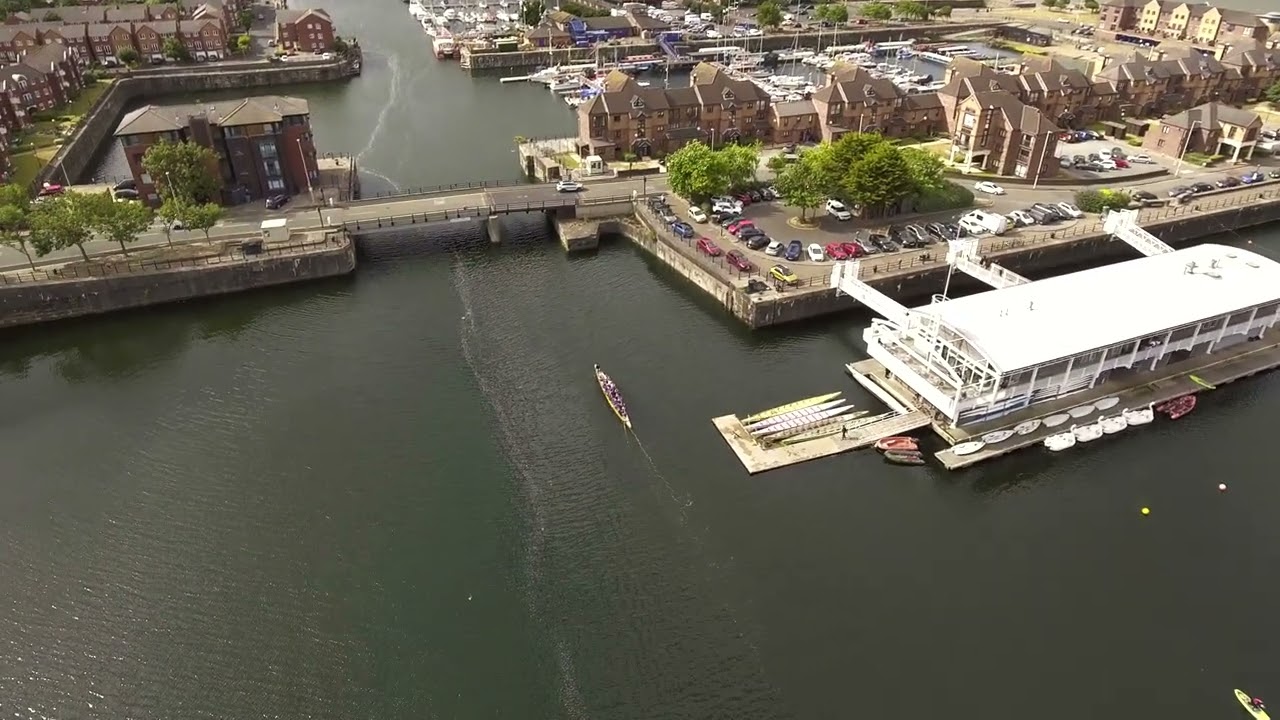 Team GB Dragon Boat Team Training in Liverpool
