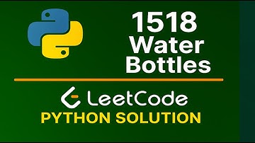 Leetcode 1518 - Water Bottles- Python Solution #leetcode #dataengineering #pythonprogramming