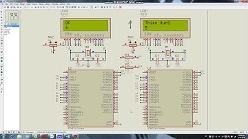 Lập trình tuyền thông I2C giữa 2 atmega16 hiển thị lên LCD qua 4 bus dữ liệu