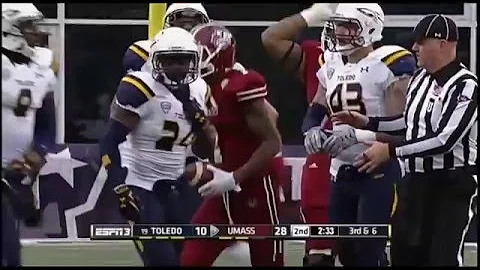 Rolan Milligan - Toledo Football - SS - 2015 UMass...