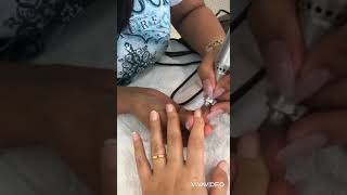 how to do sculptured acrylic nails | step by step