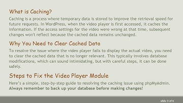 Fixing the WordPress Video Player Module: Troubleshooting and Solutions