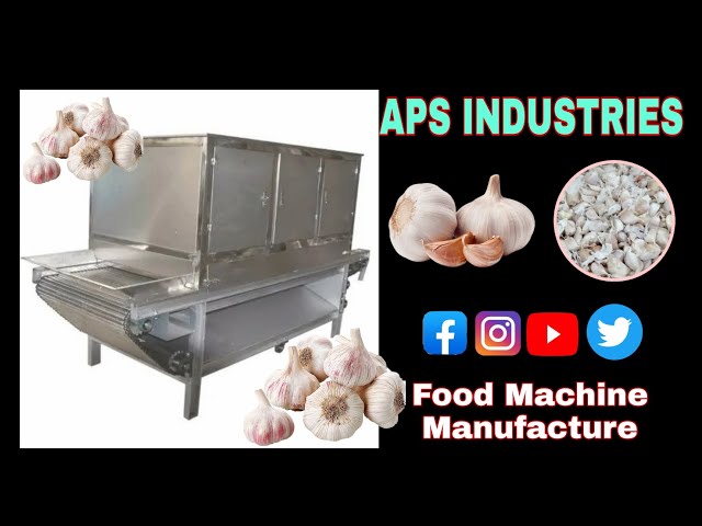 500 KG Capacity Automatic Garlic Peeling Machine By APS INDUSTRIES