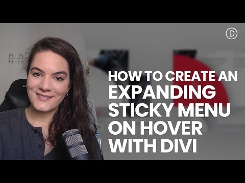 How to Create an Expanding Sticky Menu on Hover with Divi