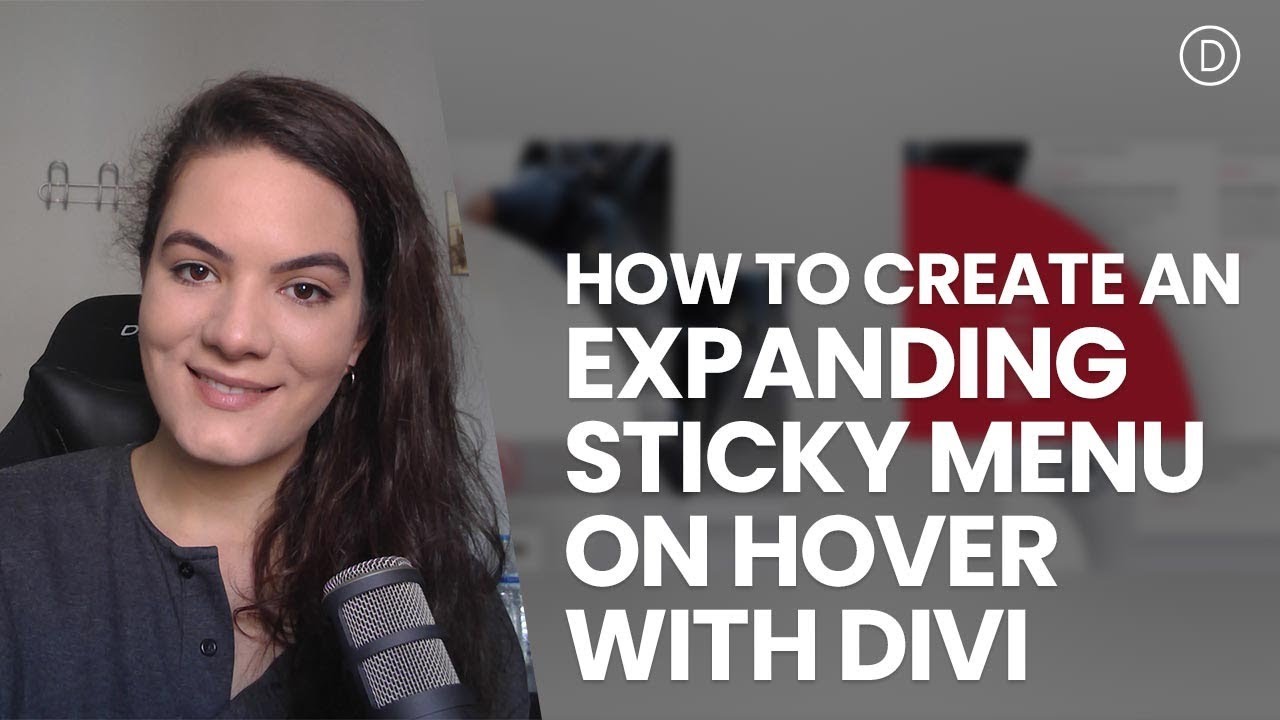 How to Create an Expanding Sticky Menu on Hover with Divi - YouTube