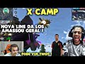 LOS GRANDES FAZ JOGADA INACREDITÁVEL NO X CAMP IMPRESSIONANTE ! MUITAS FARPAS ! Free fire clipes