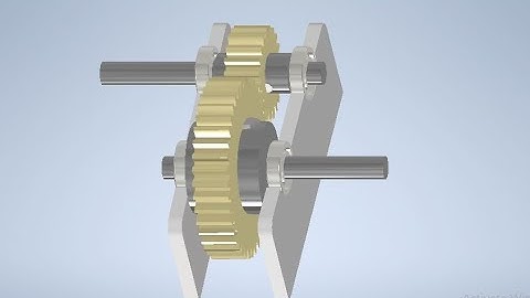 Gear Train Design using Autodesk Inventor - Project assignment for Skyfi Labs online course by Sunil