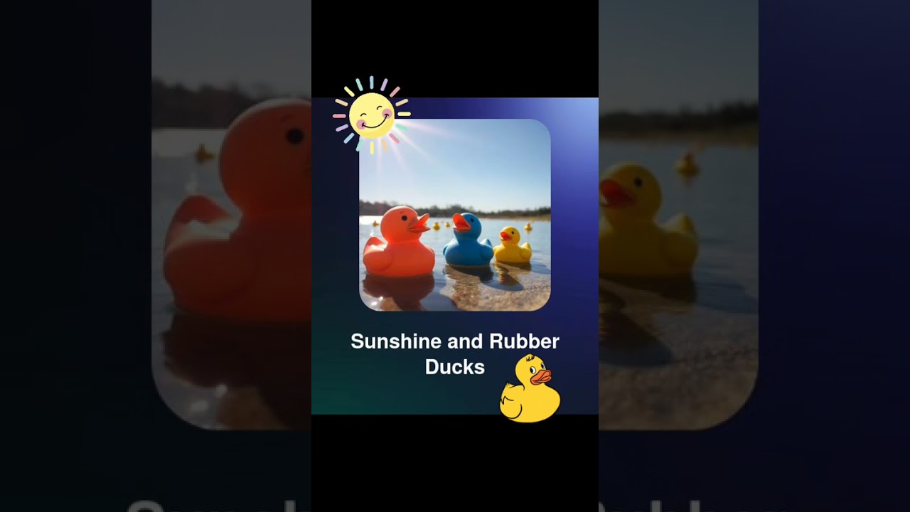 Sunshine and Rubber Ducks- an original song made by an AI app