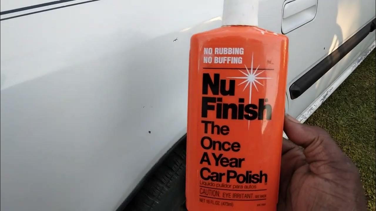 nu finish once a year car polish adds insane gloss on white paint job YouTube