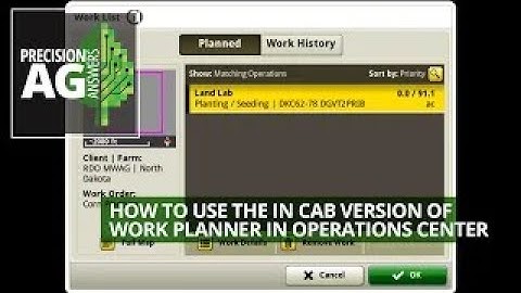 How to Use the In Cab Version of Work Planner in Operations Center