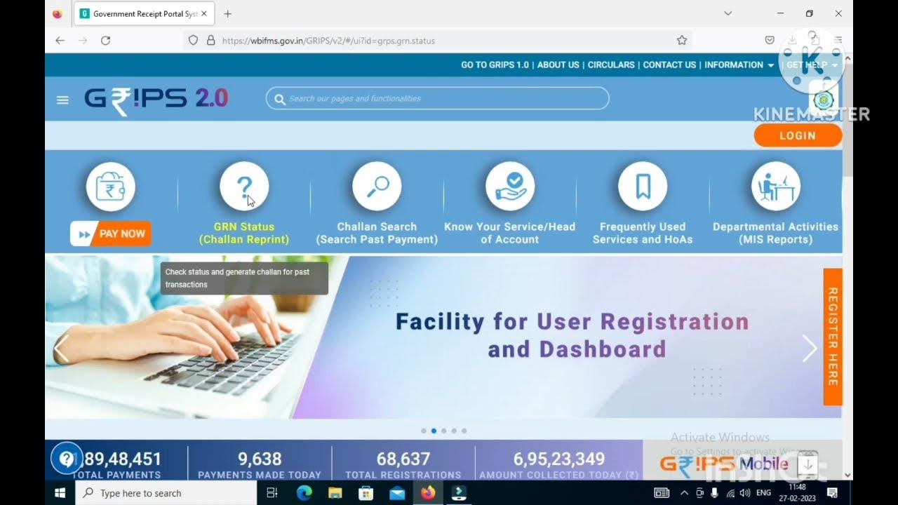grips//GRIPS 2.0 New Portal How to make payment and download challan