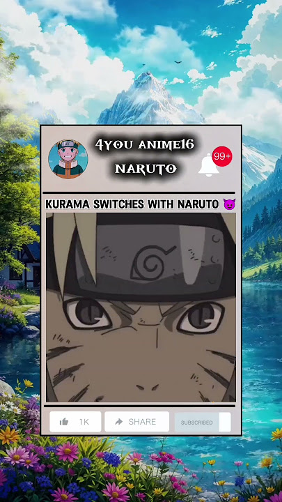 kurama inside the Naruto😈#naruto#anime#viral#shorts#shortsviral#shortsfeed#kurama