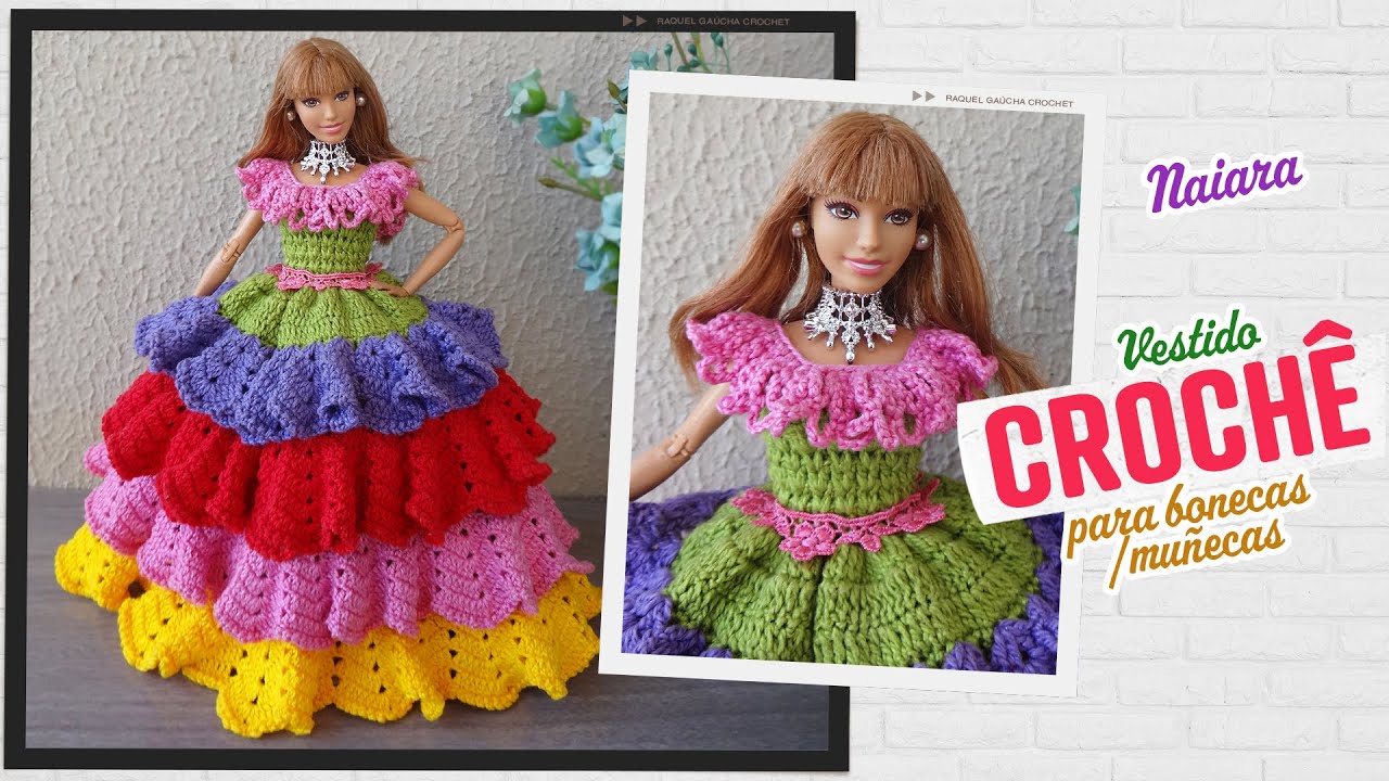 Vestidos de Barbie (noivas) – Raquel Gaúcha Crochet