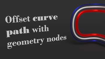 Offset Curve Path with Geometry Nodes [Blender 3.4] ✒️