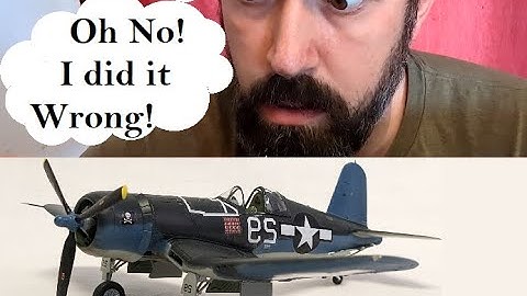 How to fix stupid mistakes when building scale models