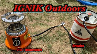 2 in 1 Heater/Stove Combo for Camping or Emergencies - YouTube