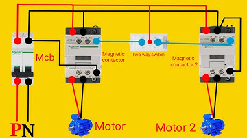 How to Run 2 Motor in Two Way Switch single phase