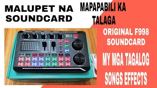 F998 SOUNDCARD PINOY VERSION NAPAKA GANDA NG MGA SPECS NITO | MARAMI KANG MALALAMAN DITO #soundcard