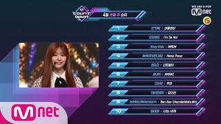 What are the TOP10 Songs in 3rd week of April? M COUNTDOWN 190418 EP.615