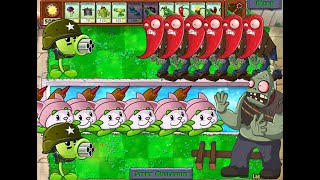 999 Gatling Pea vs 999 Cattail vs ALL Zombies NO Dr Zombos Plants vs Zombies HACK mod