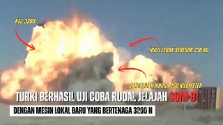 Dilengkapi Mesin Lokalan‼️ Turki Sukses Uji Rudal Jelajah Canggih SOM B1 Dengan Mesin Baru KTJ 3200