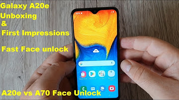 Galaxy A20e Unboxing & First impressions!Fast Face Unlock!