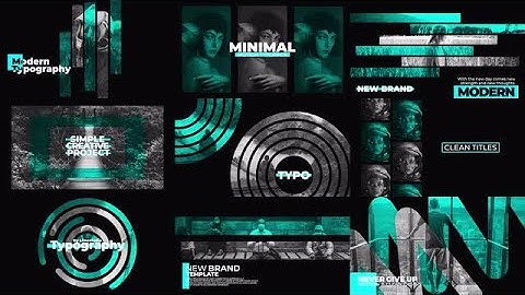 Modern Typography DaVinci Resolve Templates