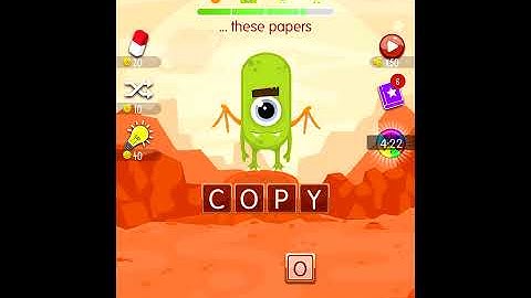 Word Monsters Level 65 Answers Solved Walkthrough Solution