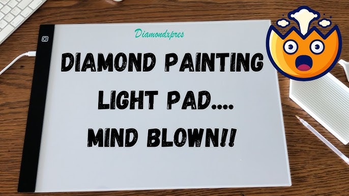 A1 Large LED Light Pad for Diamond Painting AC Powered Light Board Kit  Adjustabl