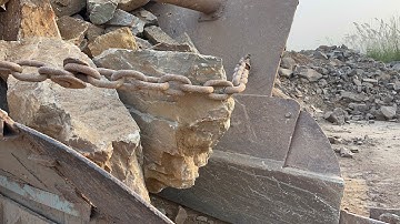 PLAYING with GIANT Rocks.ASMRRock Quarry CRUSHINGOperations Primary Jaw Crusher in action 