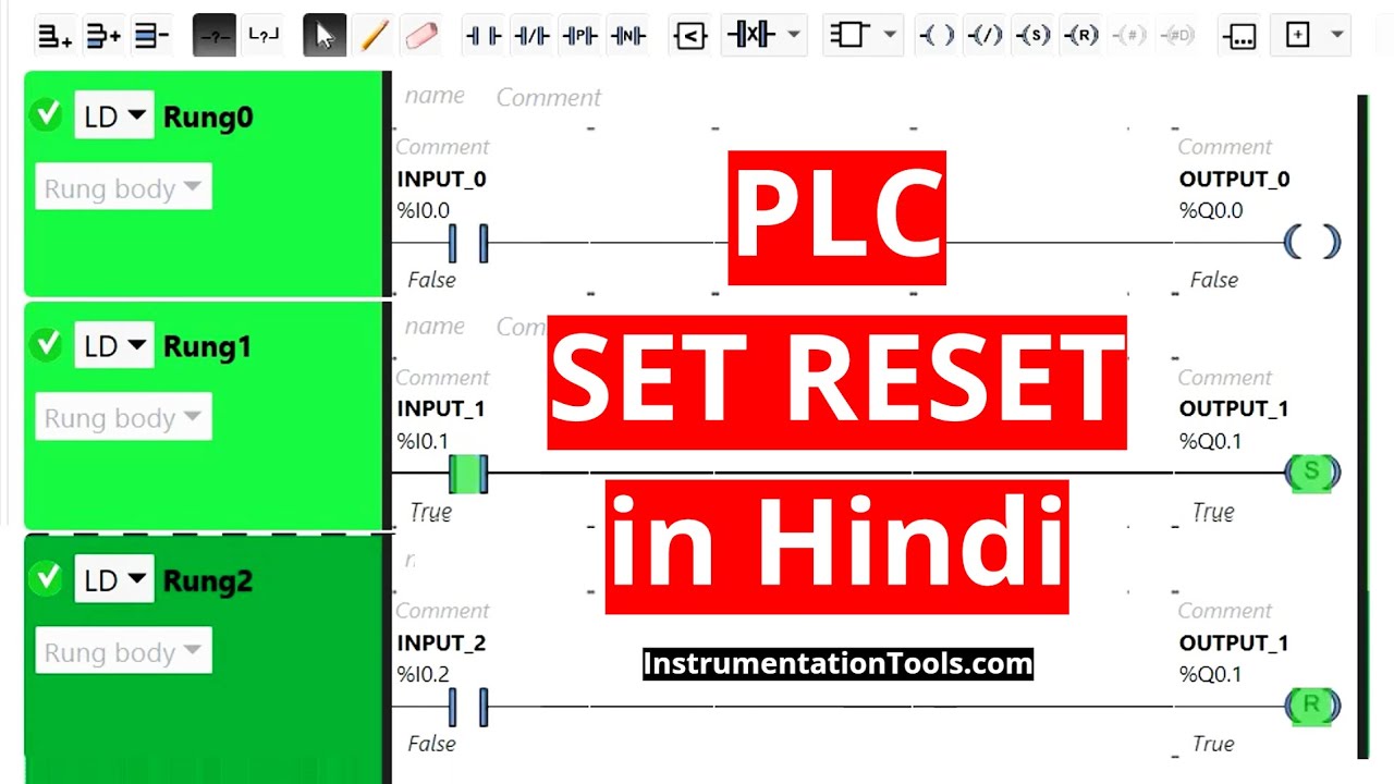 PLC SET RESET in Hindi - Instructions and Basics - YouTube