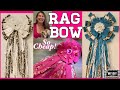 Rag Bow Tutorial | Fabric Flower Tutorial | Recycle! So cheap!
