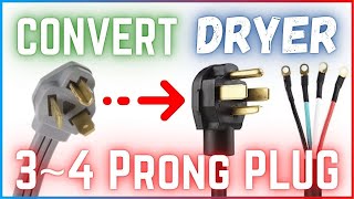 How To Change 3-Prong Dryer Cord to 4-Prong Cord (Code-Compliant)