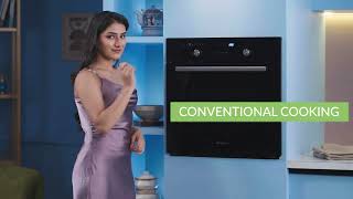 Faber Fbio 75L 9F Bk Built-In Oven 75L Capacity & 9 Cooking Functions