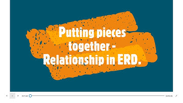 Putting pieces together Relationship in ER Diagram.