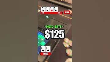 $50 straddle on the button and trying to steal with a flush draw No Limit Texas Holdem Poker #shorts