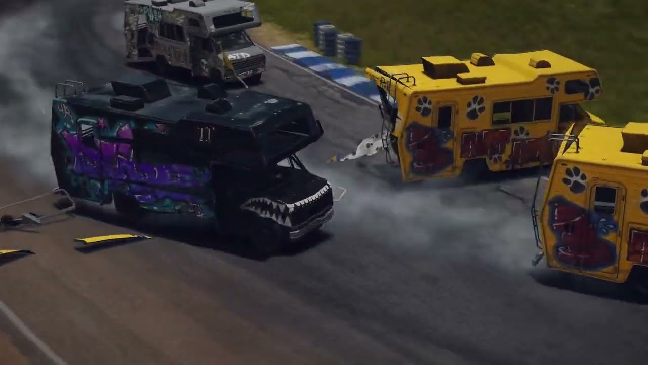 WRECKFEST | CAMPER BATTLE IN DEVASTATING RACE | BANGER RACING