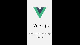 #21 Radio | Form Input Bindings | Vue.js | Frontend #shorts