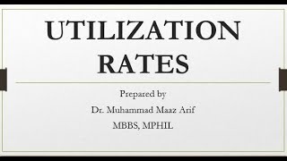 'Utilization Rates' (Health Indicator 6)