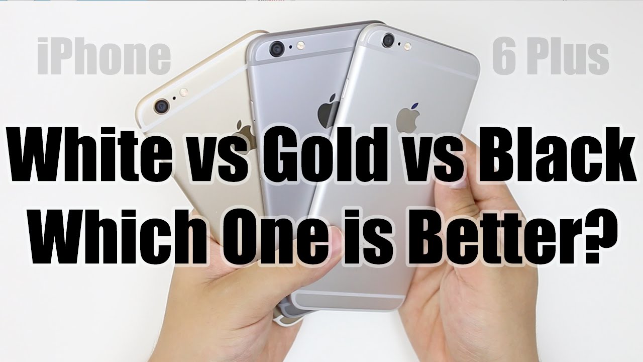 congelado también Cartero Apple iPhone 6 Plus: Gold vs White (Silver) vs Black (Space Gray) - YouTube