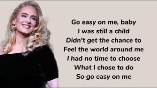 Adele - Easy On Me (Lyrics)