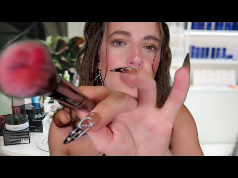 ASMR - Makeup Artist Does Your Makeup & Outfit (Layered Personal Attention)