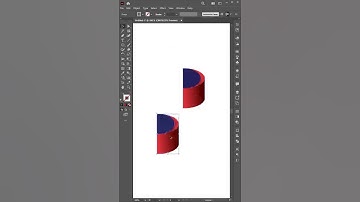 Spiral 3D abstract design in illustrator #logodesign #shorts