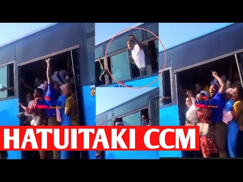 TOBAA MAADAMANO YAANZA WANANCHI WAIMBA HATUITAKI CCM WAKIWA KWENYE MWENDOKASI POLISI WAANZA