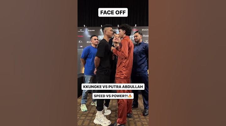 Face off kkungke vs putra Abdullah #boxing