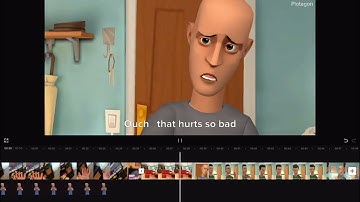 Making Plotagon classic caillou travels into real world/grounded