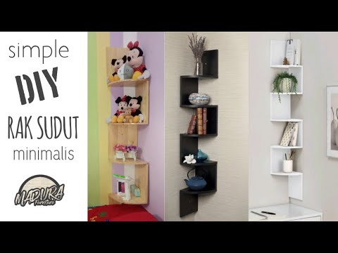 membuat rak sudut minimalis 4 susun (kayu jati belanda