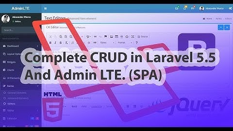 00 -  Complete CRUD Application Development Course with Laravel 5.5 and AdminLTE